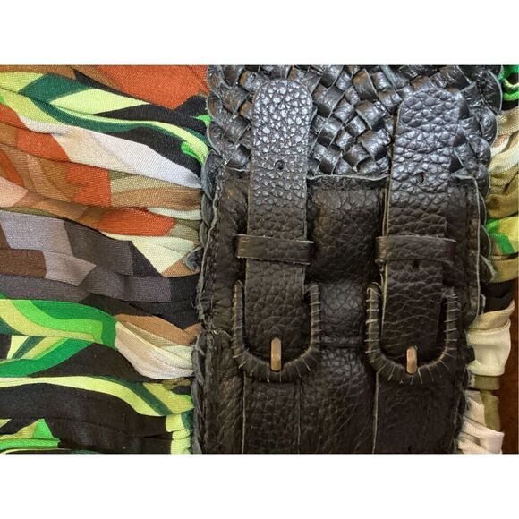 New. SKY silk and leather dress. Size L. Retails $215 - Picture 10 of 10